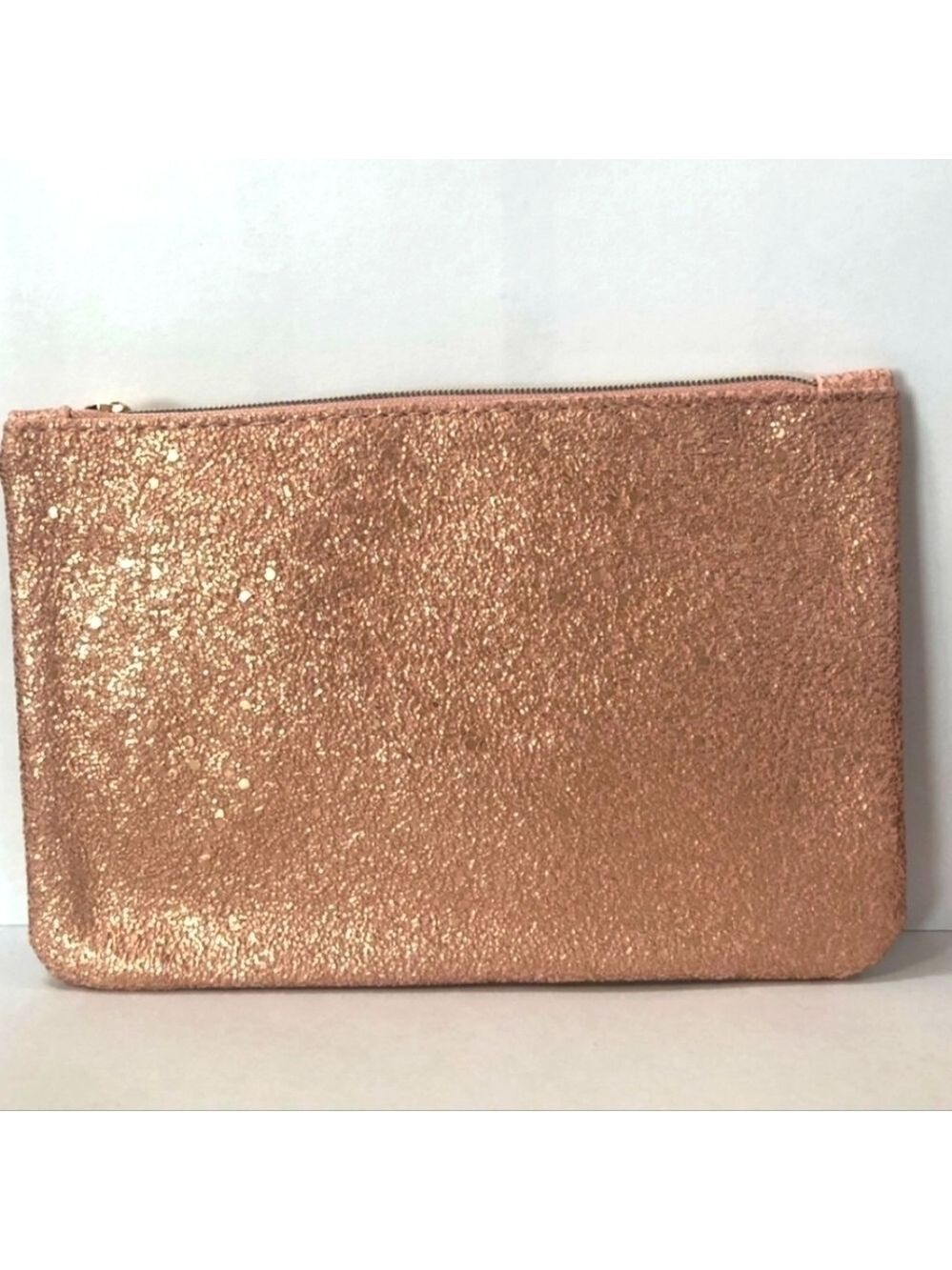 Ipsy sparkle pebbled pink makeup pouch